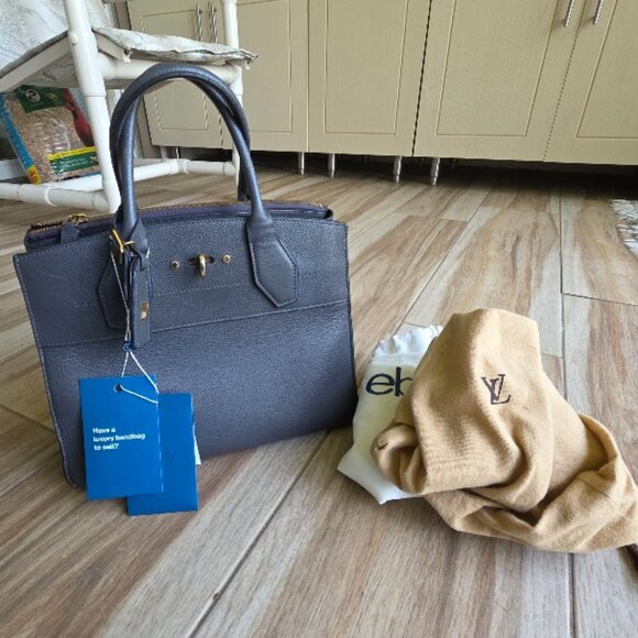 PRICE REDUCED Louis Vuitton Blue Leather City Steamer - Picture 1 of 16